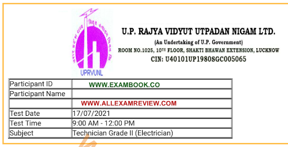 UPRVUNL TG 2 Electrician 2021 Question Paper