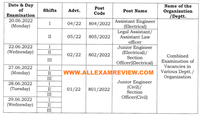 DSSSB AE And Electrical 2022 Admit Card Out