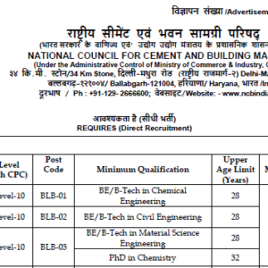 NCB India Recruitment Deputy Manager 2023