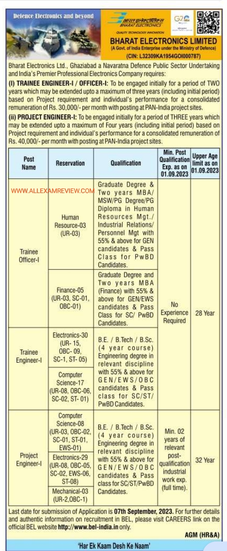 BEL Ghaziabad Recruitment 2023