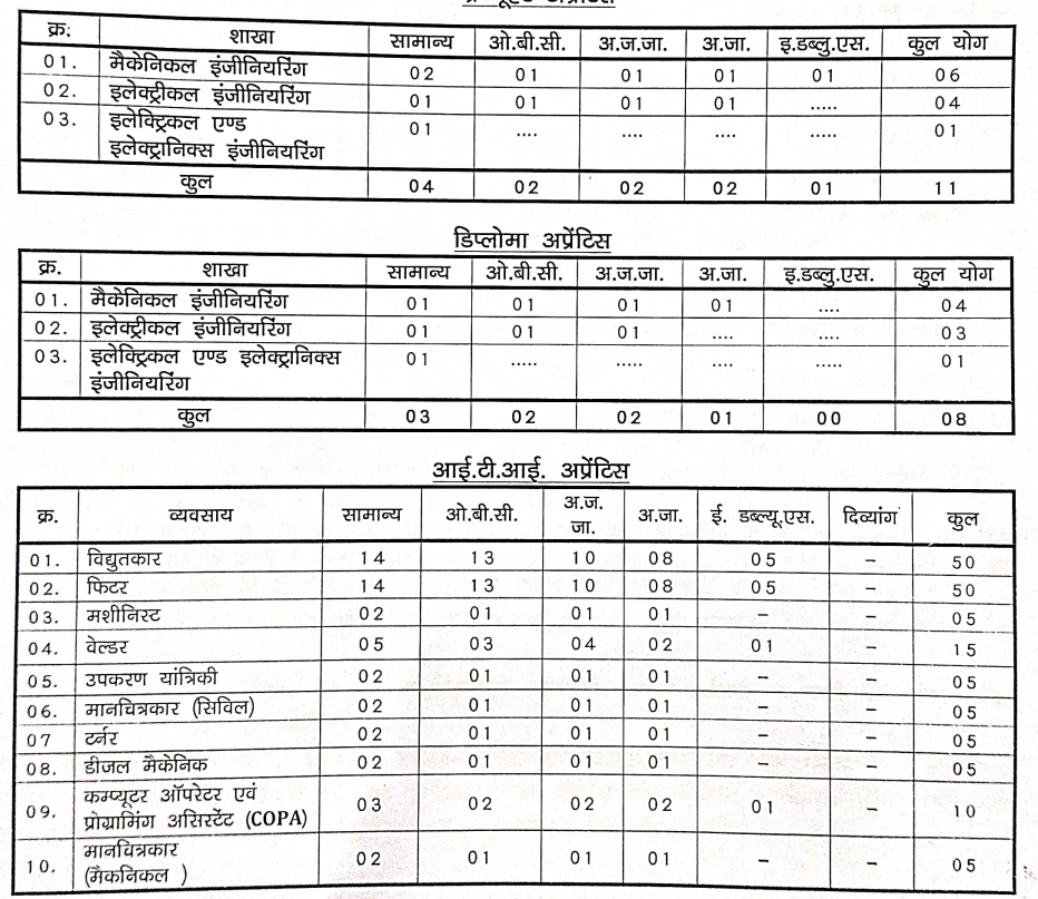 MPPGCL Apprentice Recruitment 2024