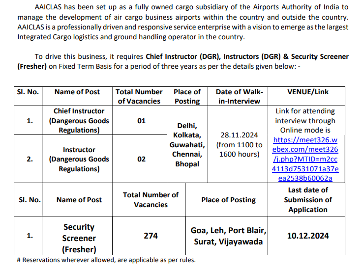 AAICLAS Security Screener Recruitment 2024 All Exam Review