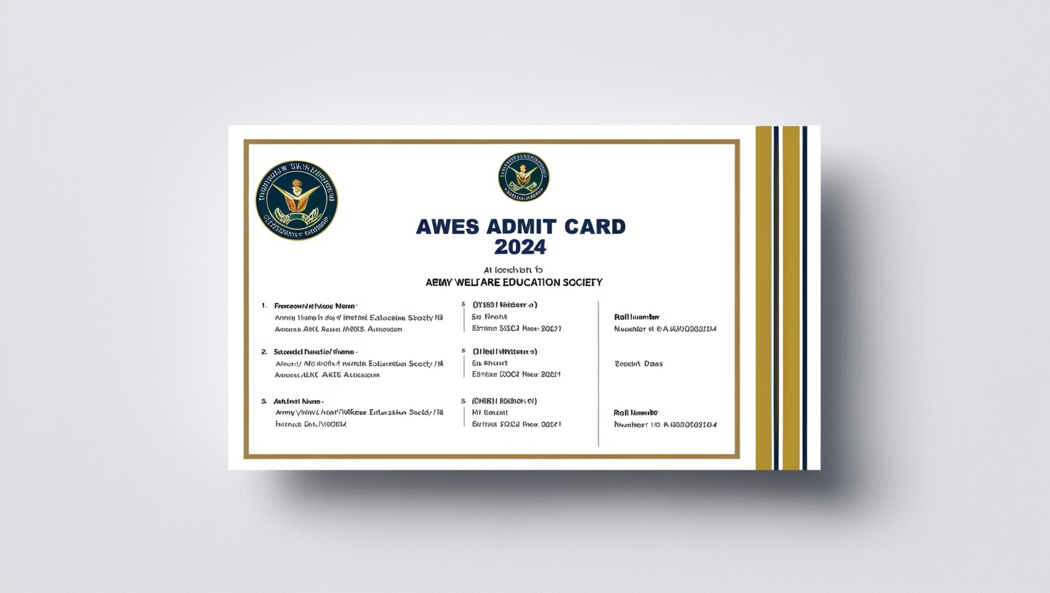 AWES Admit Card 2024
