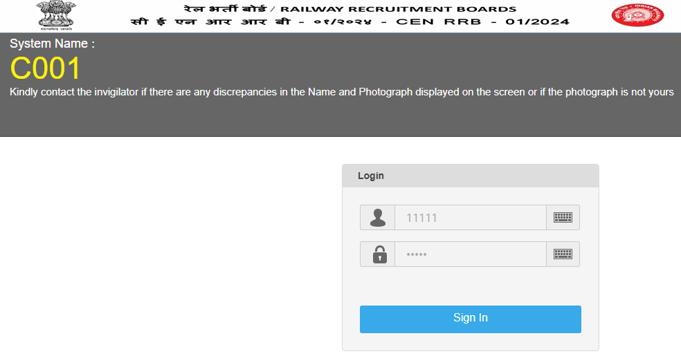 RRB ALP RPF SI CBT Mock Link 2024